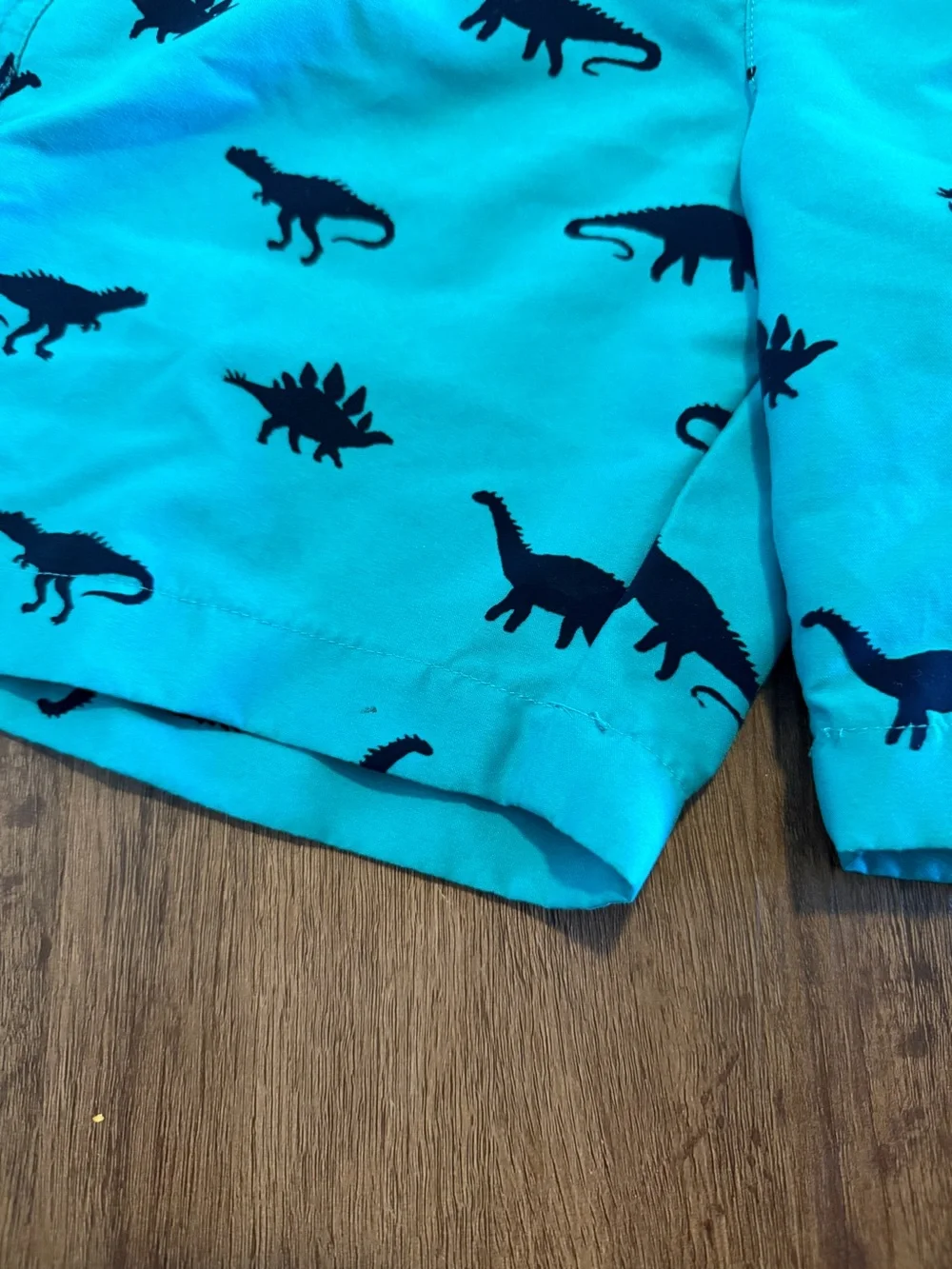 Kids' Navy & Teal Swim Shorts - Tropical and Dino Prints